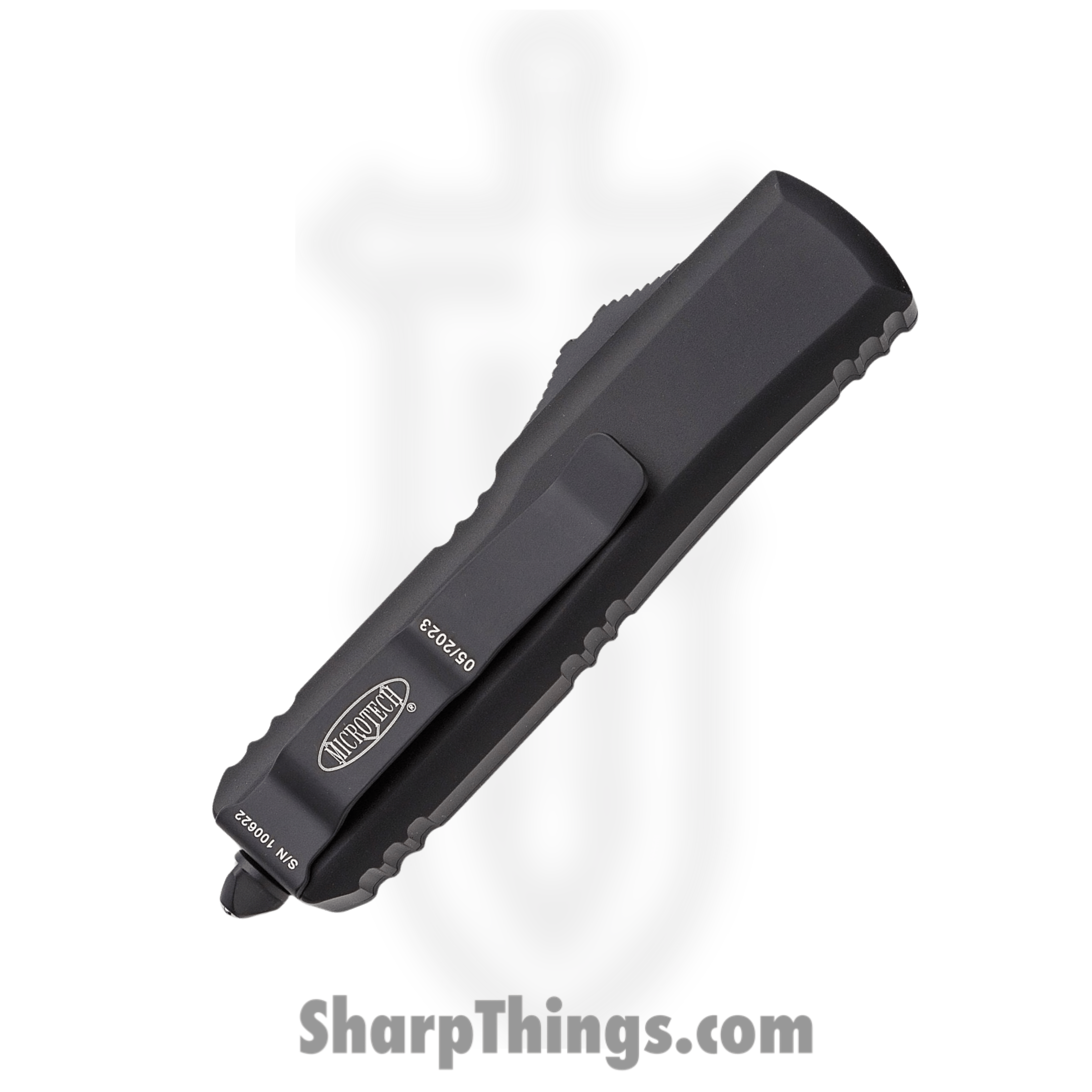 Microtech - 233-2T - UTX-85 Tactical P/S - OTF Auto - Black Tanto - 6061-T6 Aluminum - Black - Image 11