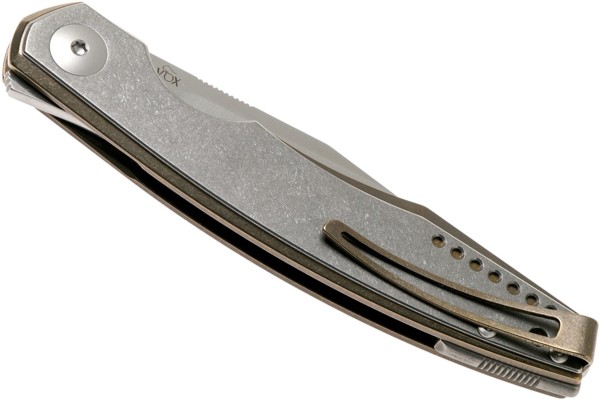 Viper - V597BRTI - Belone - Folding Knife - M390 Satin Clip Point - Titanium - Bronze - Image 15