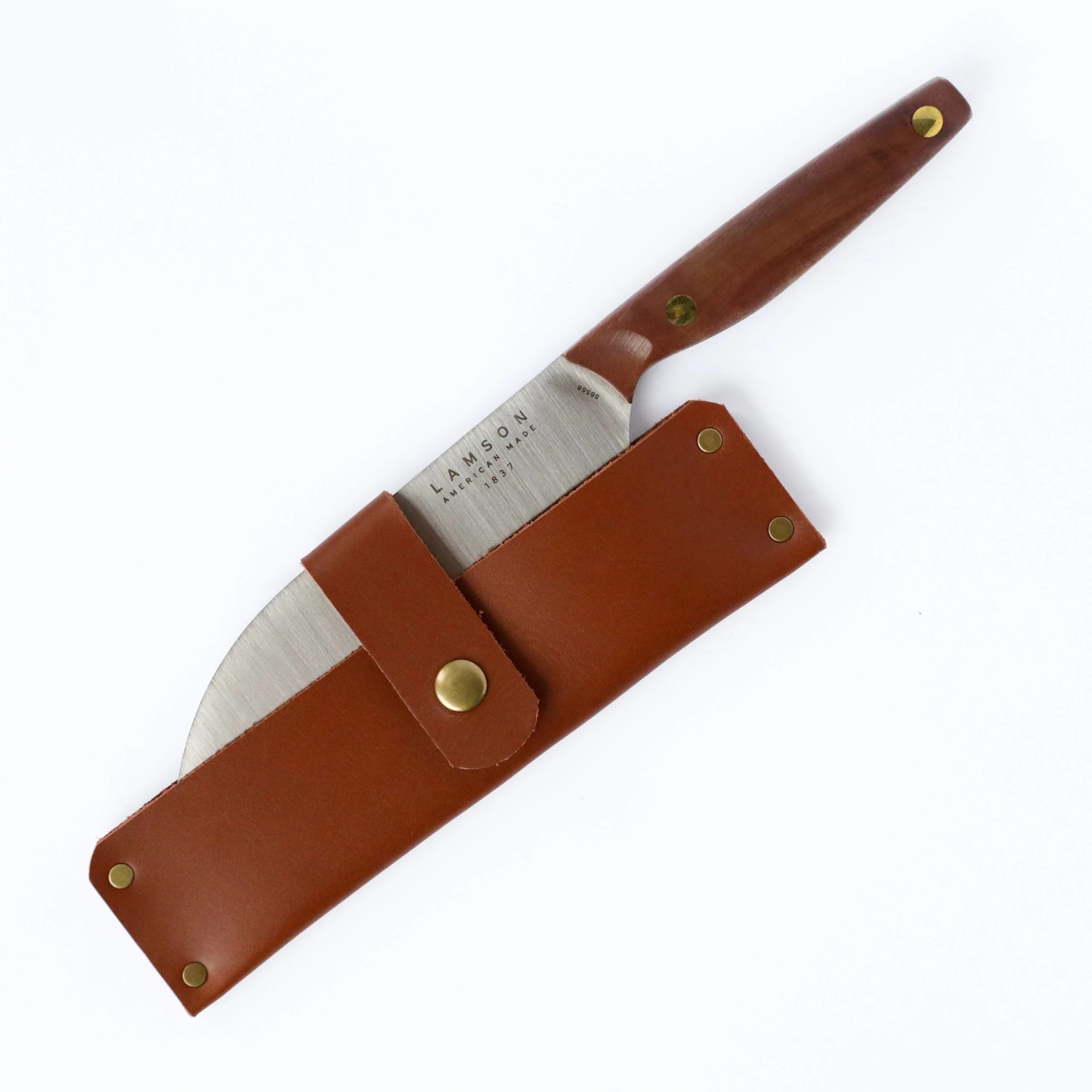 Lamson - 52818 - Leather Sheath for 8″ Large Chinese Santoku Cleaver - Bridle Leather - Brown - Image 7
