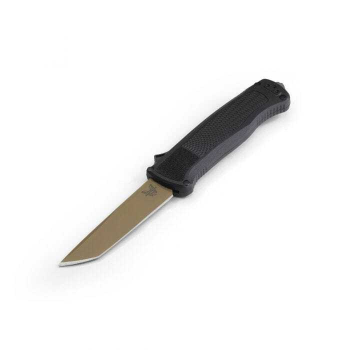 Benchmade - 5370FE - Shootout - OTF Auto - CPM CruWear Coated Tanto - CF-Elite - Black - Image 14