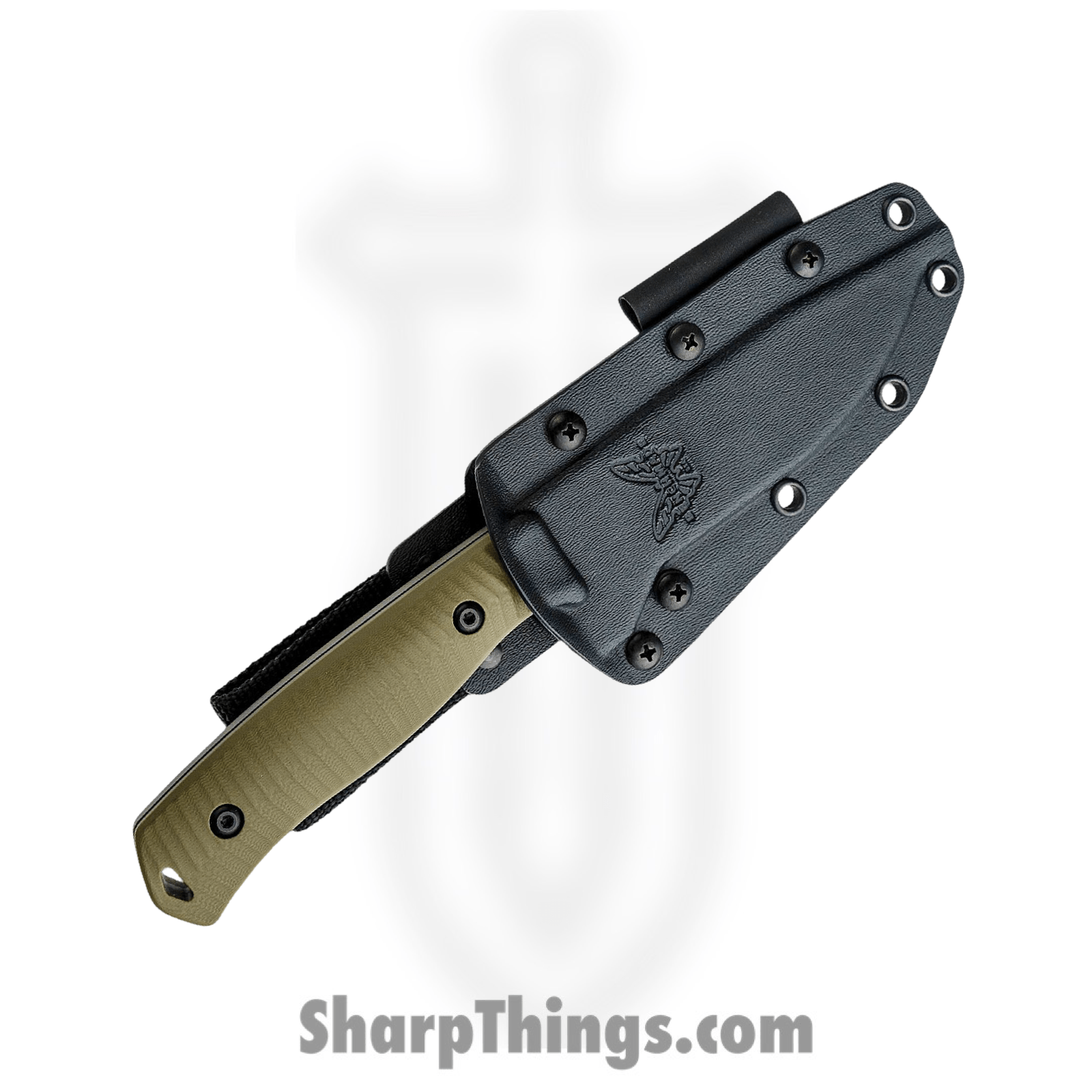 Benchmade - 539GY - Anonimus - Fixed Blade Knife - CPM CruWear Coated Drop Point - G10 - Green - Image 15