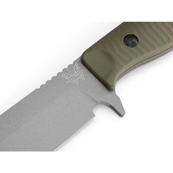 Benchmade - 539GY - Anonimus - Fixed Blade Knife - CPM CruWear Coated Drop Point - G10 - Green - Image 20
