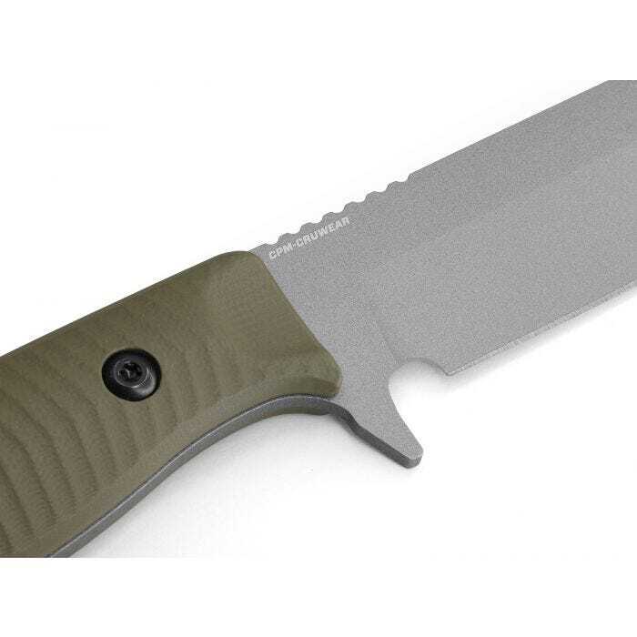 Benchmade - 539GY - Anonimus - Fixed Blade Knife - CPM CruWear Coated Drop Point - G10 - Green - Image 21