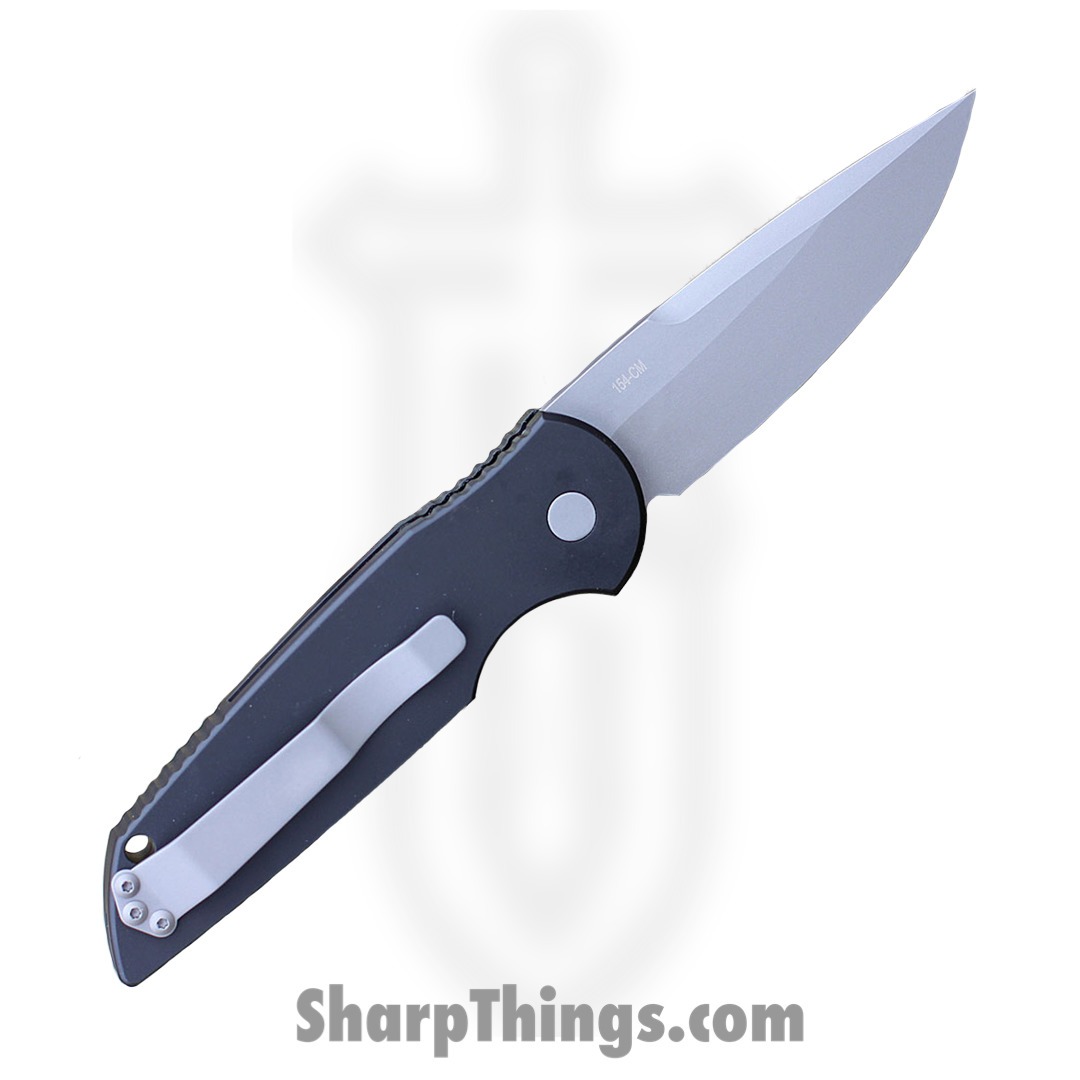 ProTech - TR-3 - TR-3 - Automatic Knife - 154CM Blasted Drop Point - Aluminum - Black - Image 6