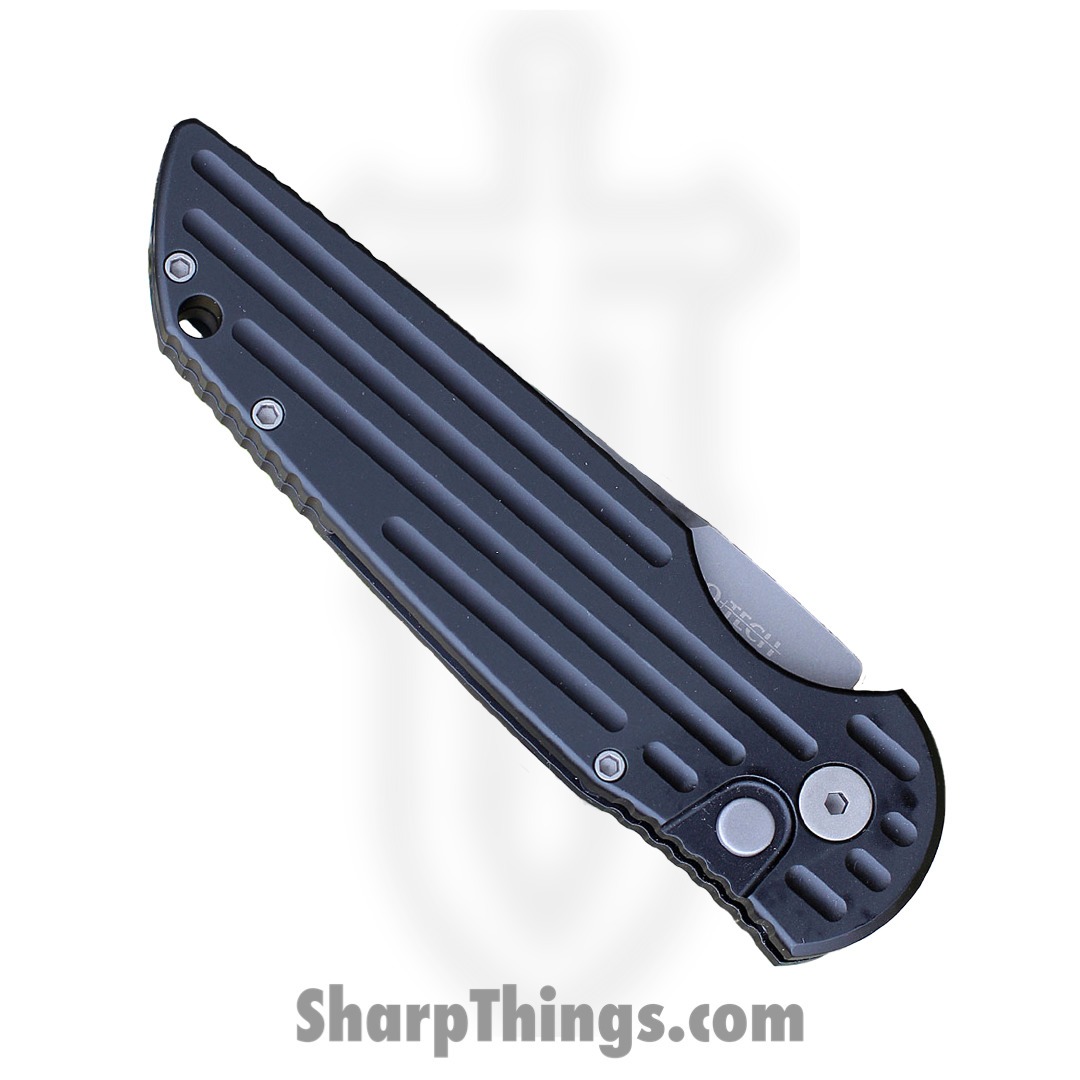 ProTech - TR-3 - TR-3 - Automatic Knife - 154CM Blasted Drop Point - Aluminum - Black - Image 7