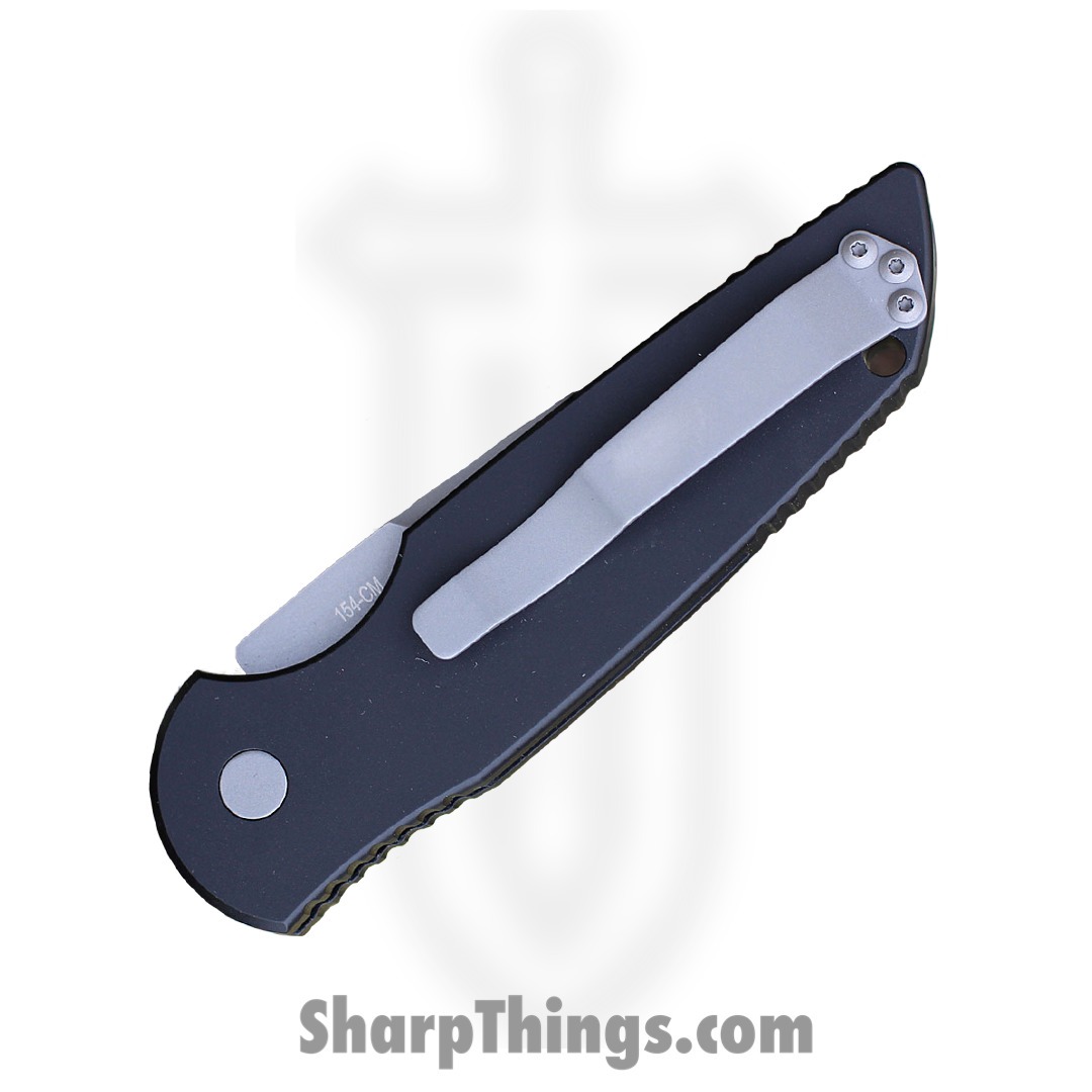 ProTech - TR-3 - TR-3 - Automatic Knife - 154CM Blasted Drop Point - Aluminum - Black - Image 8
