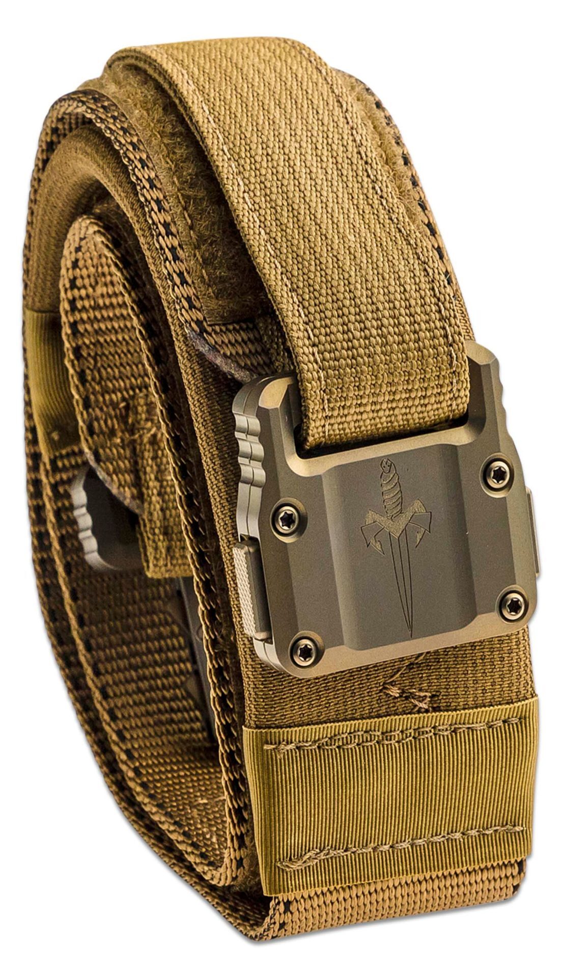 Microtech - 91-CYTTI-36 - Marfione Apis Tactical Size 36 Belt - Nylon with Titanium Buckle - Coyote - Image 9