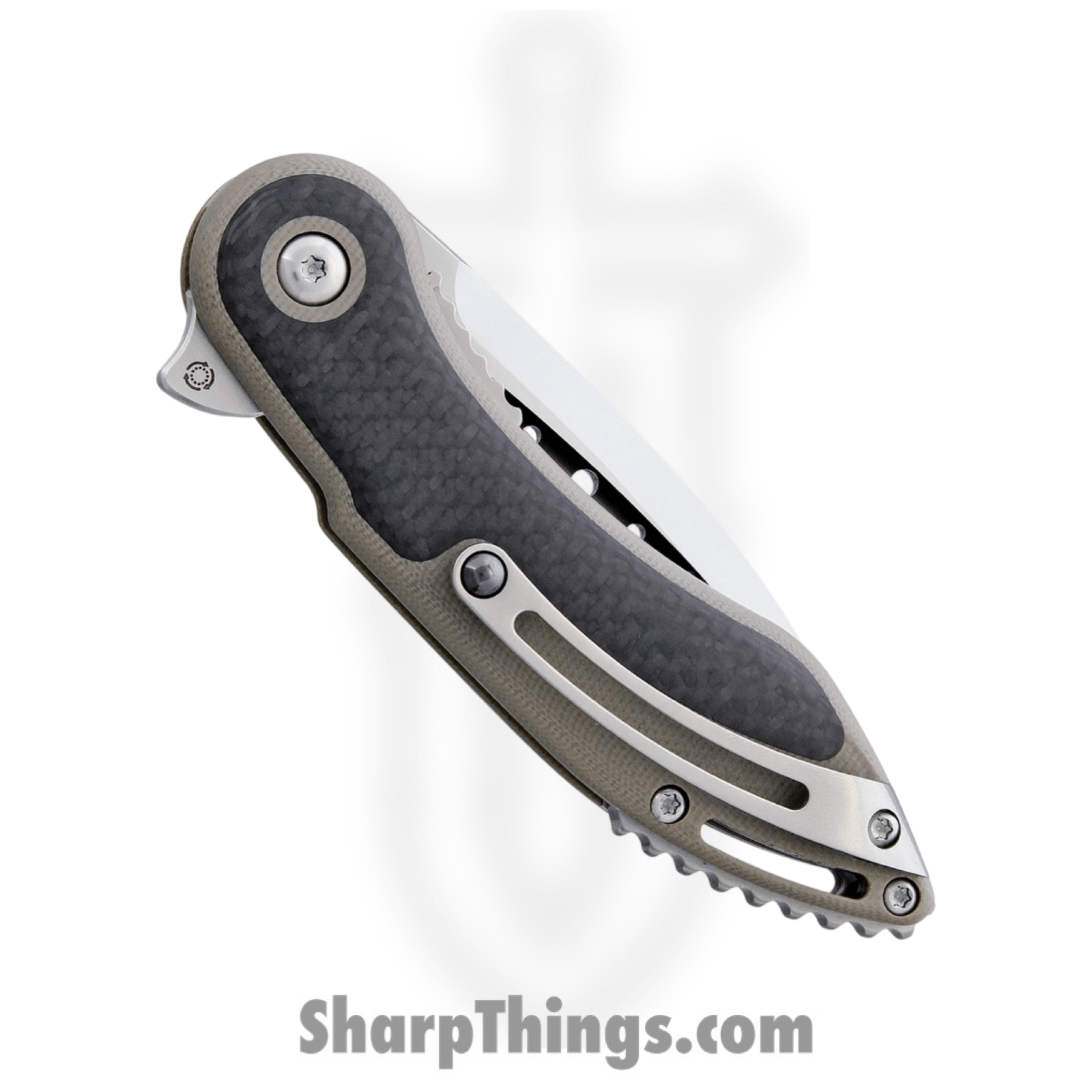 Begg Knives - BGWKMGT - Mini Glimpse - Folding Knife - S35VN Satin Spear Point - G10 - Tan Black - Image 4