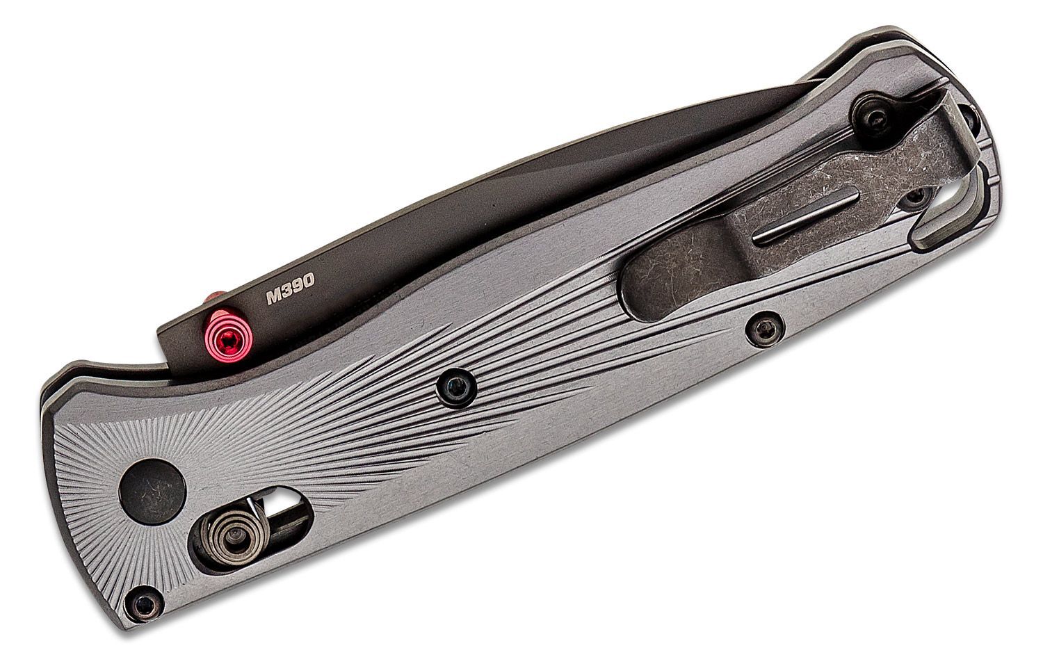 Benchmade - 535BK-4 - Bugout - Folding Knife - M390 Coated Drop Point - Aluminum - Black/Grey - Image 15