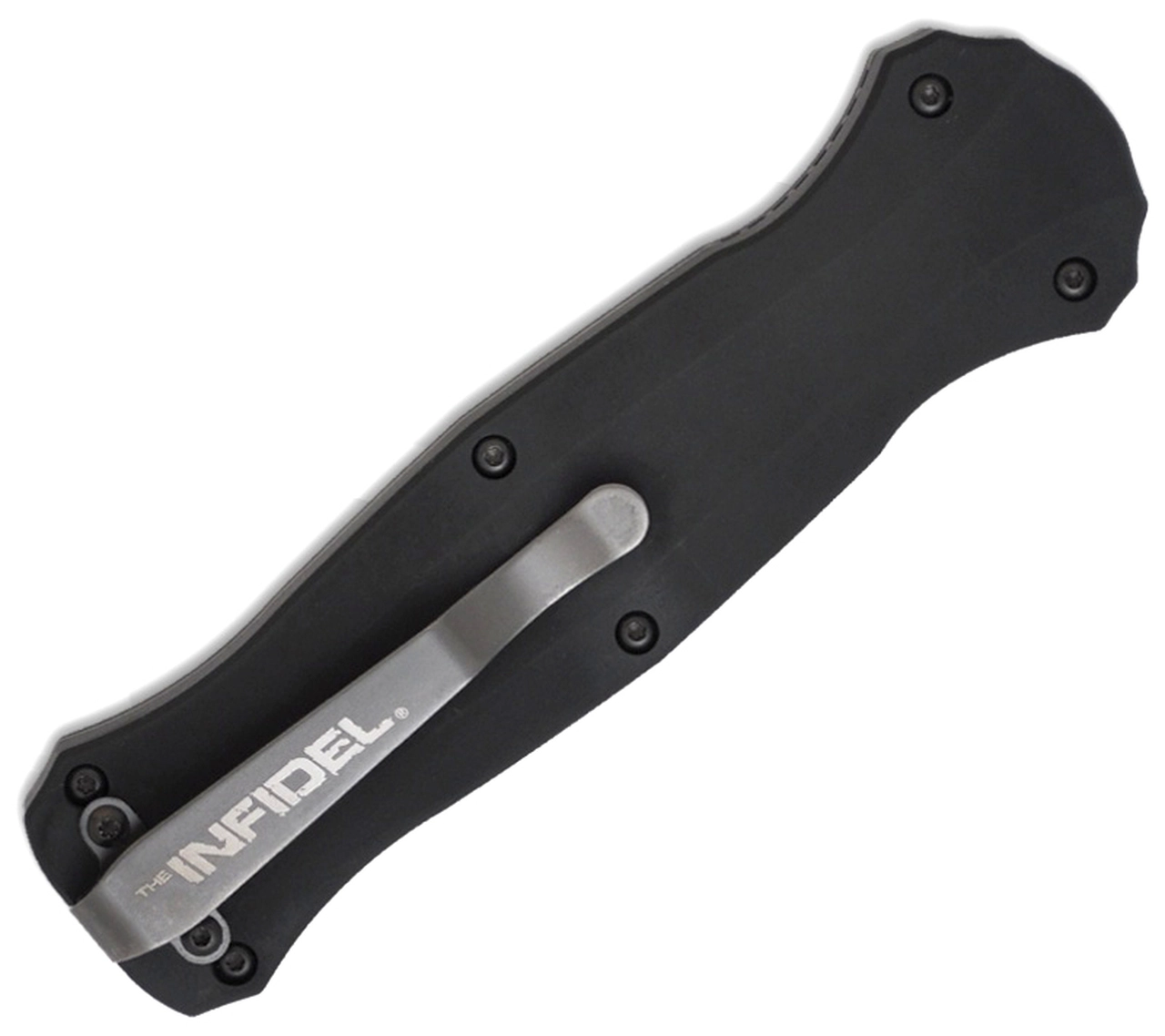 Benchmade - 3300 - Infidel - OTF Auto - D2 Satin Dagger - 6061-T6 Aluminum - Black - Image 7