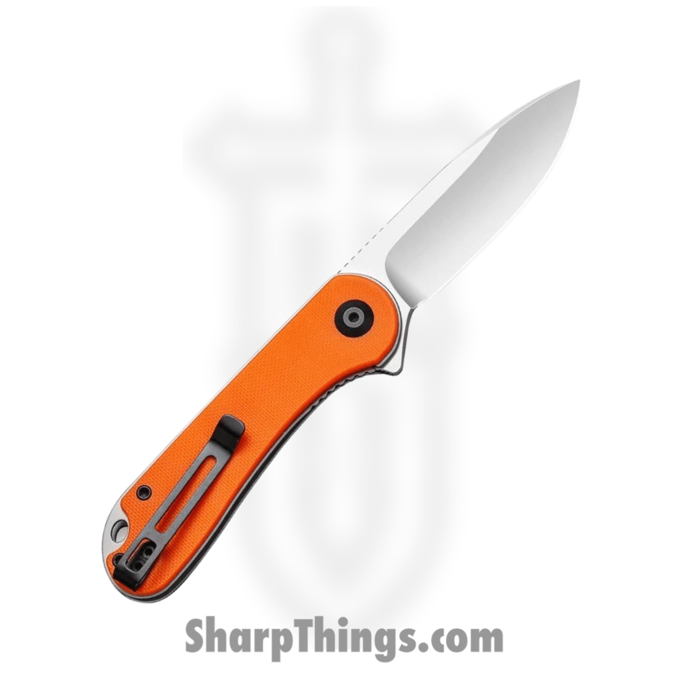 Civivi - CIVC907R - Elementum Linerlock - Folding Knife - D2 Satin Drop Point - G10 - Orange - Image 10