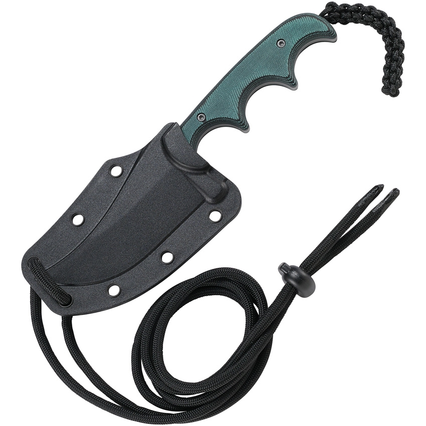 CRKT - 2379 - Minimalist Persian - Fixed Blade Knife - 8Cr13MoV Bead Blast Persian - Polished Resin Infused Fiber - Green - Image 12