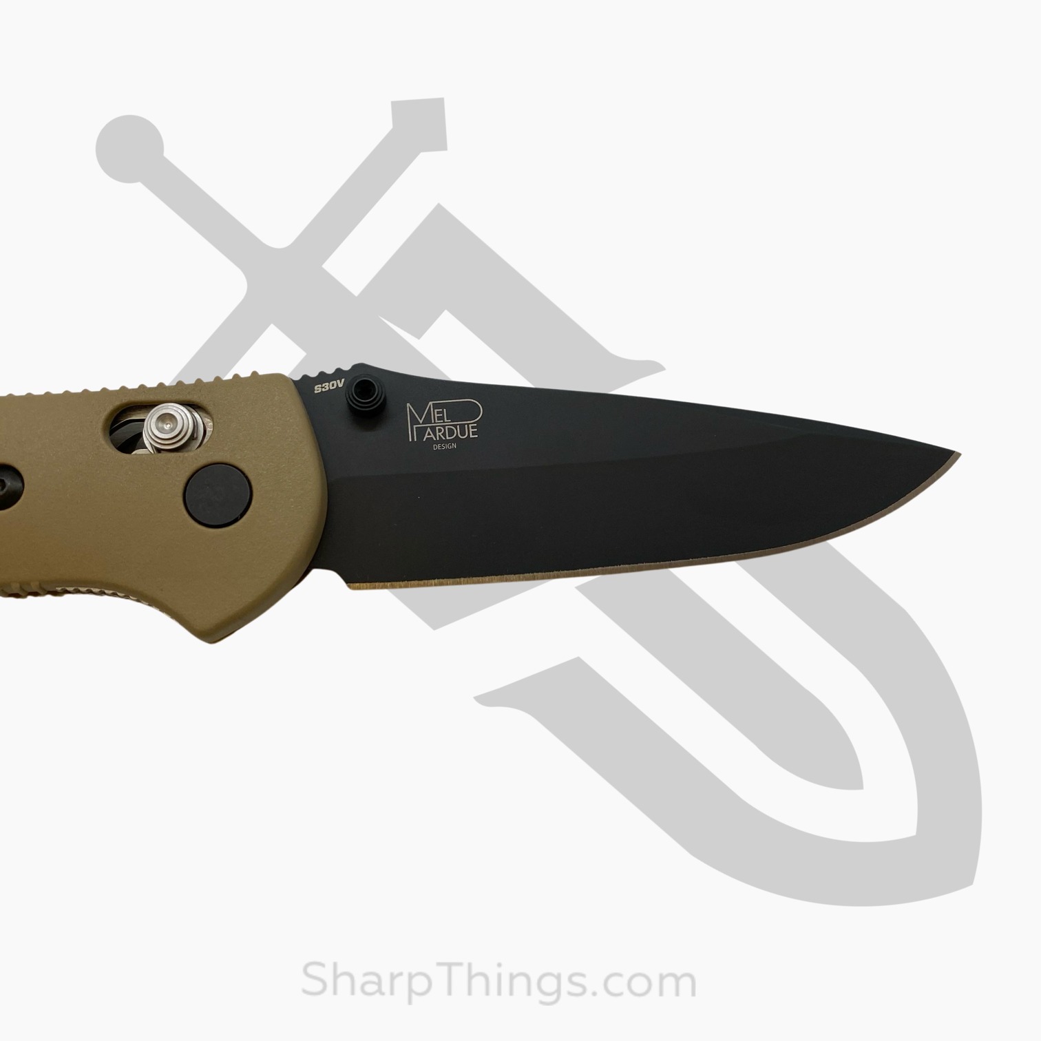 Benchmade - 551BKSN-S30V - Griptilian - Folding Knife - S30V Coated Drop Point - Polymer - Tan - Image 12