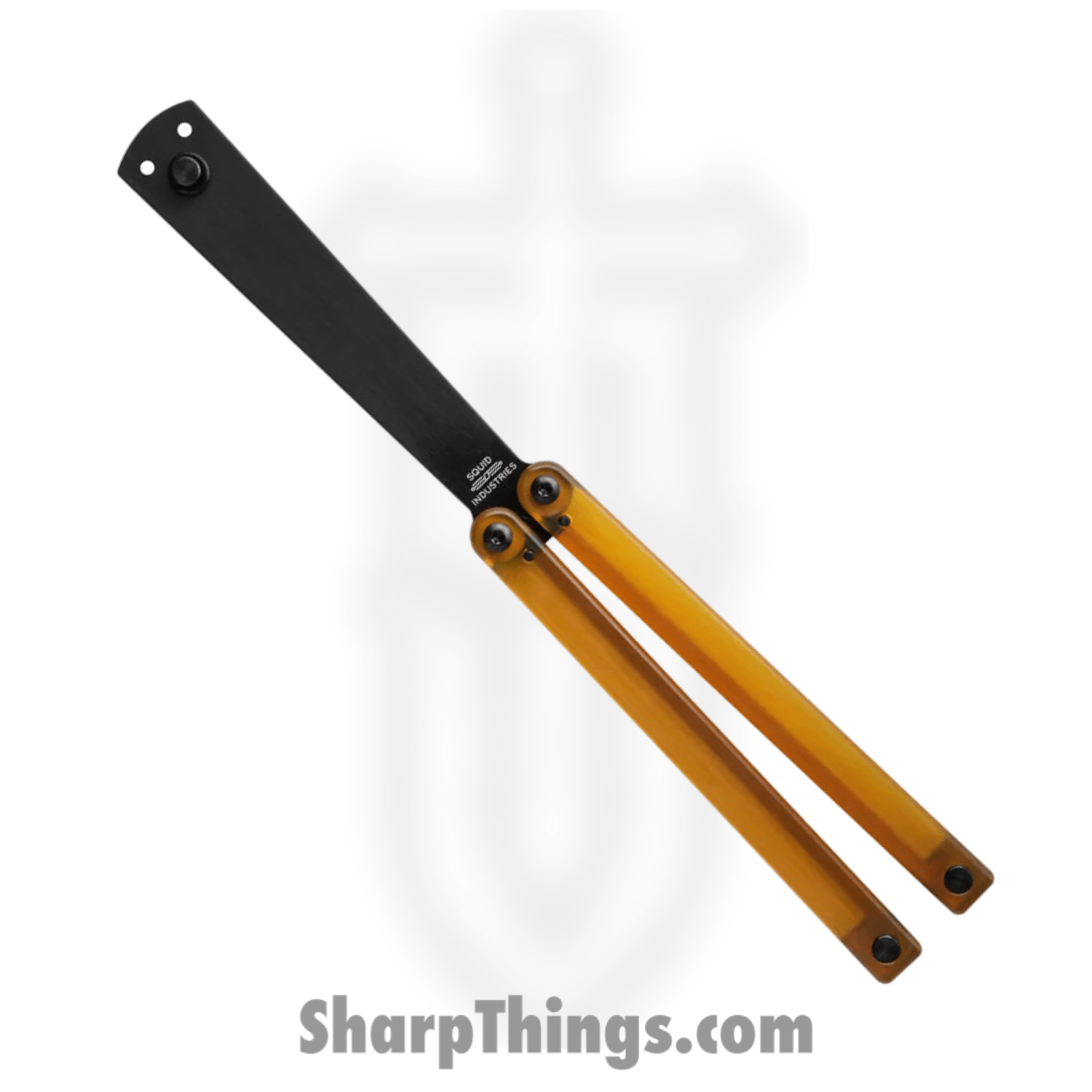 Squid Industries - Squiddy-A Trainer - Balisong - Acetal Brushed - Ultem - Natural