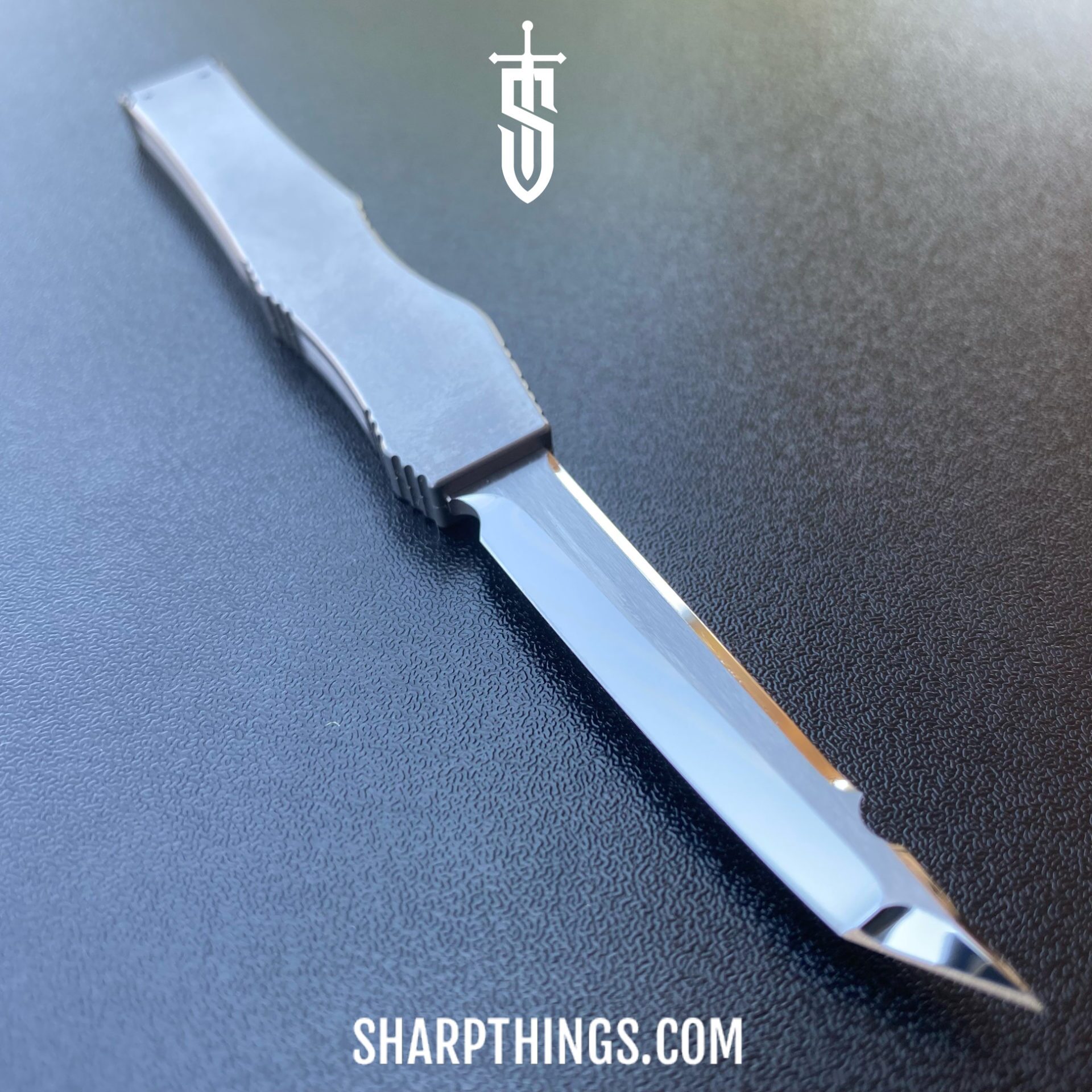 Marfione Custom Knives - 349-MCK-Mir - Marfione Custom Halo III Mini - Automatic Knife - 349-MCK-Mir Marfione Custom Halo III Mini Automatic Knife - 416 SS/MOP - Natural - Image 24