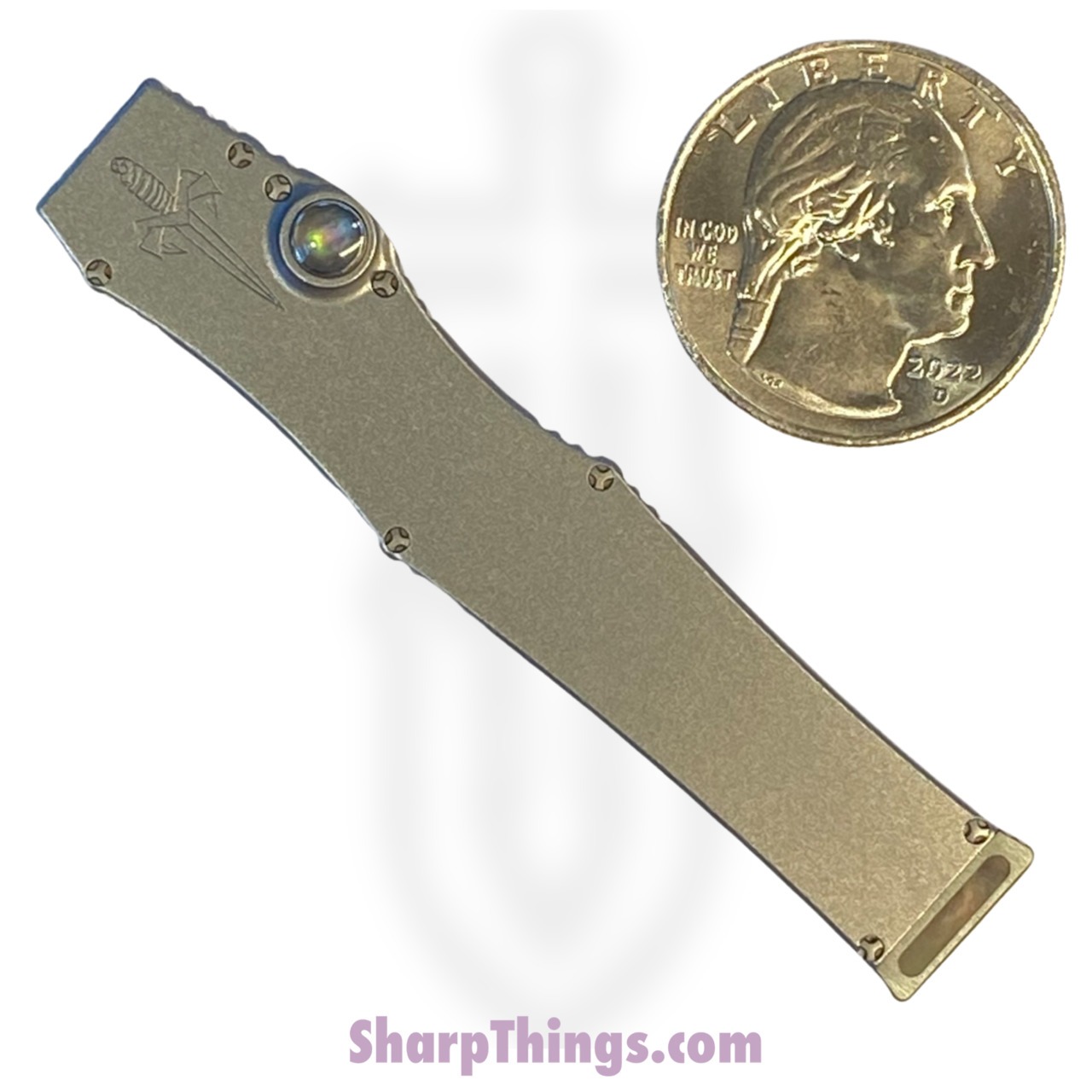 Marfione Custom Knives - 349-MCK-Mir - Marfione Custom Halo III Mini - Automatic Knife - 349-MCK-Mir Marfione Custom Halo III Mini Automatic Knife - 416 SS/MOP - Natural - Image 23