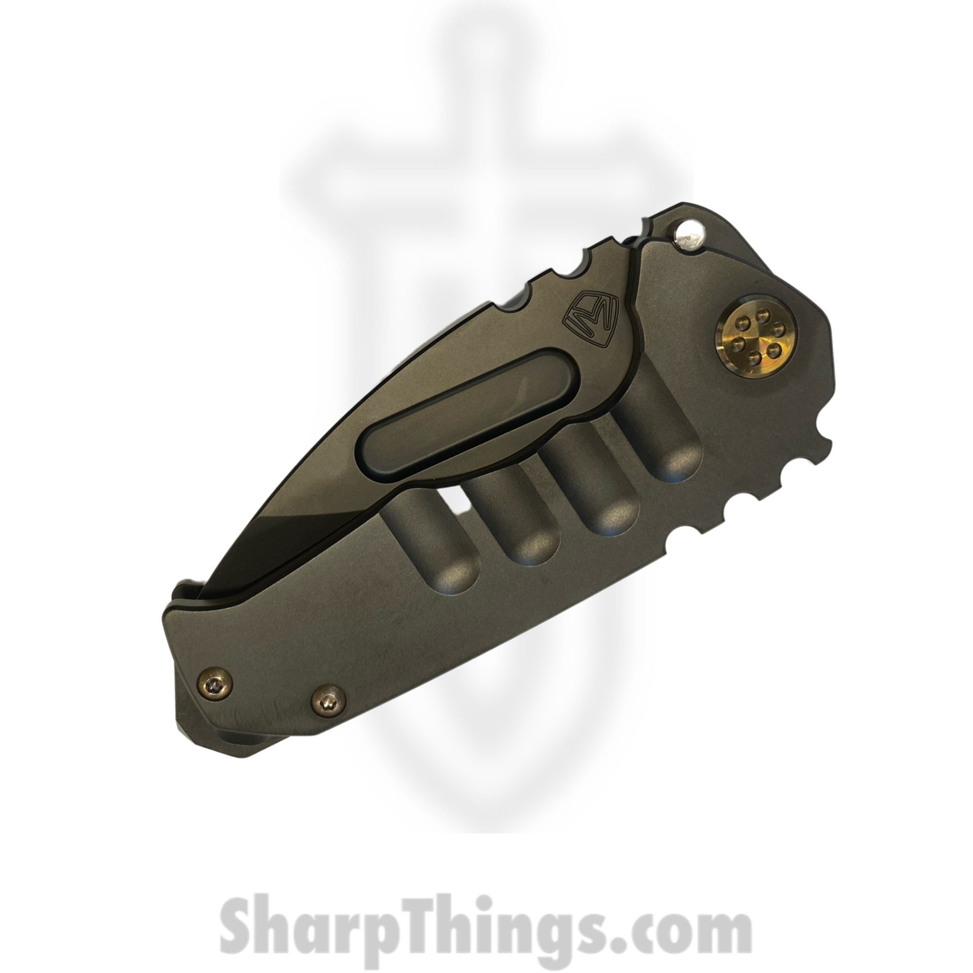 Medford Knife - MK029SPD-30PV-T1CP-BP - Genesis "T" Tumbled Drop Point Folder - S35VN - PVD - Image 12