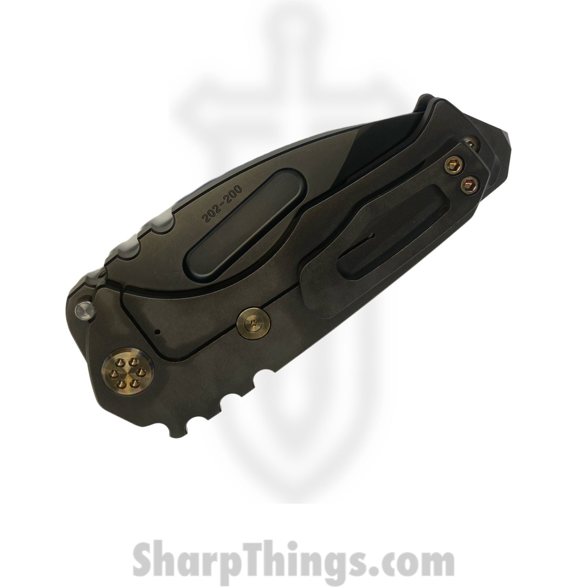 Medford Knife - MK029SPD-30PV-T1CP-BP - Genesis "T" Tumbled Drop Point Folder - S35VN - PVD - Image 11