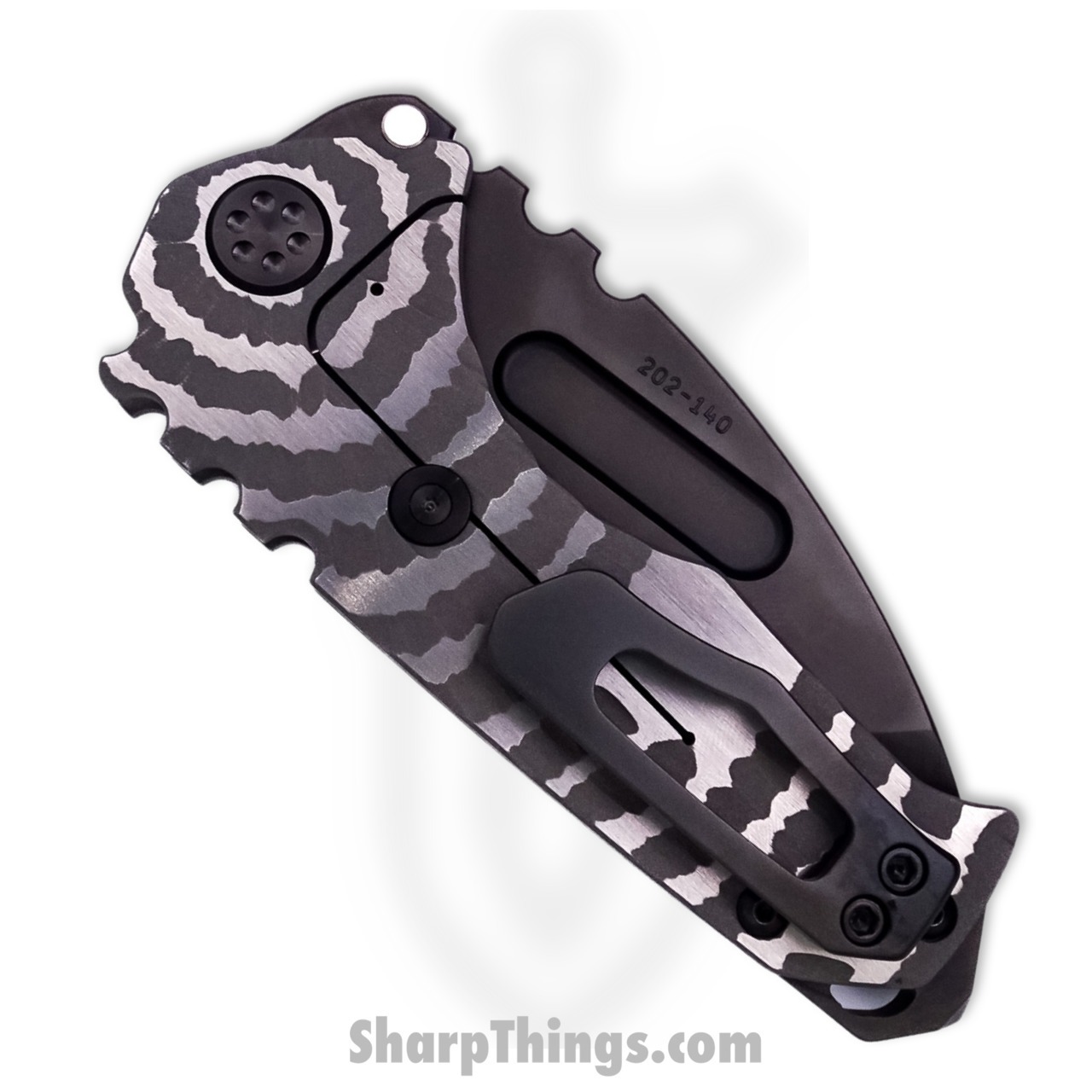 Medford Knife - MK029SPT-01TM-TPCP-BN - Praetorian Genesis "T" Tanto Folder - S35VN PVD - "Radial Tremors" - Image 8