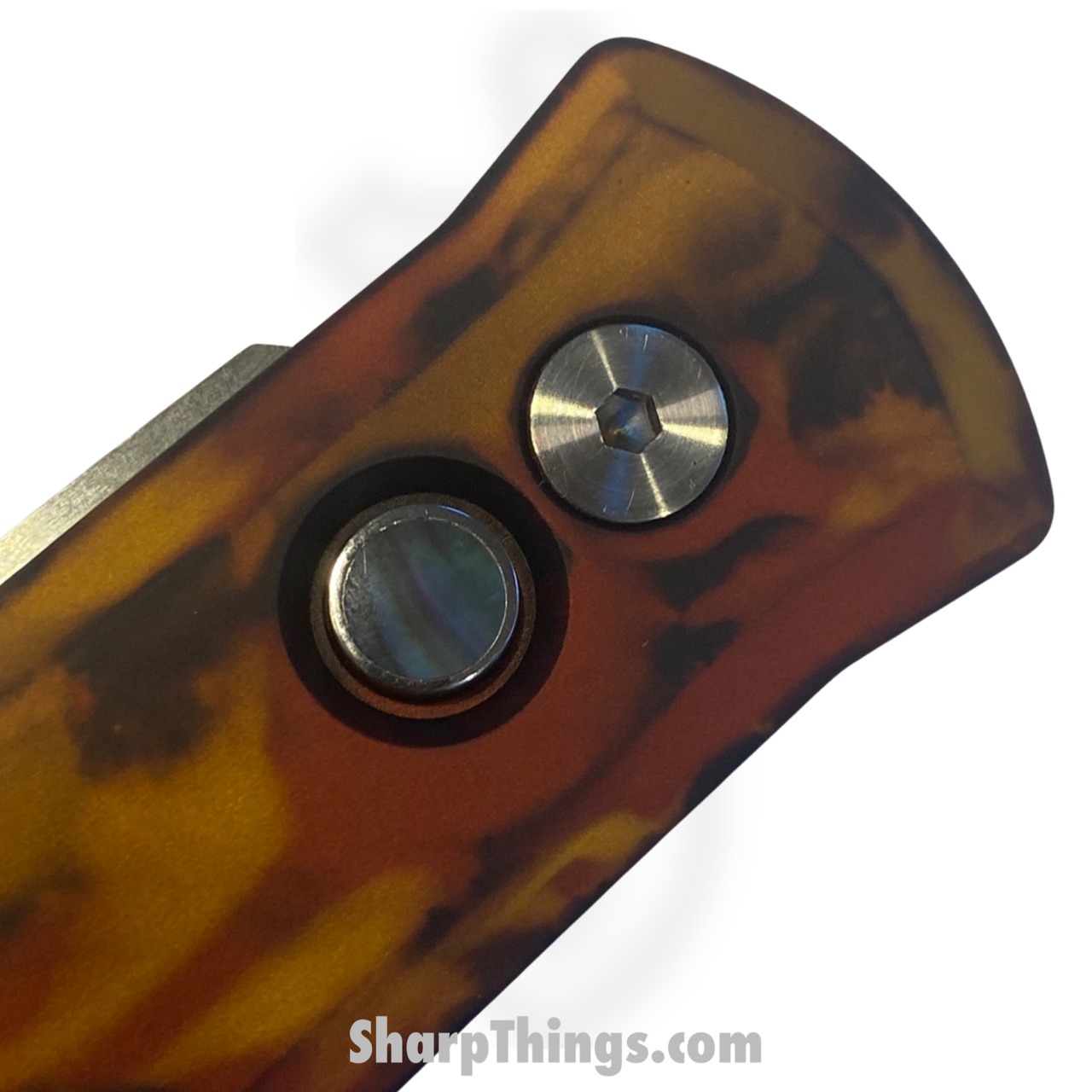 ProTech - 921-DF1 - Godfather "Del Fuego" - Automatic Knife - 154CM Satin Spear Point - Aluminum - Black/Orange - Image 9