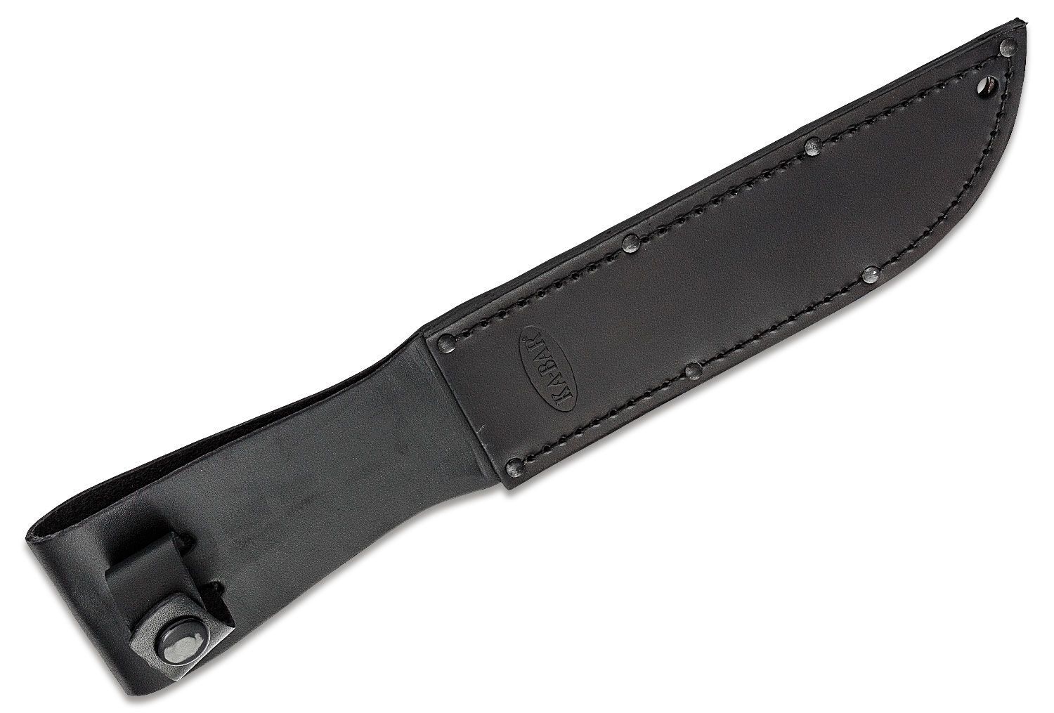 Ka-Bar - KA1212 - USA Fighting Knife - Fixed Blade Knife - 1095 HC Coated Modified Tanto - Kraton G - Black - Image 16