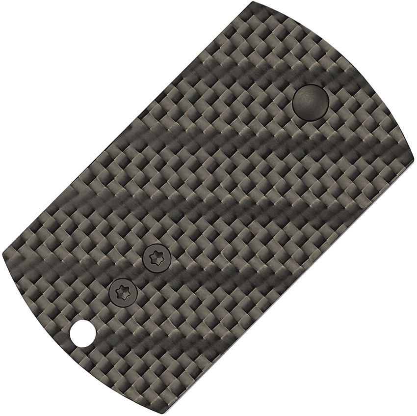 Spyderco - SC188CFBBKP - Dog Tag Non-Locking - Folding Knife - CPM-S30V Black Sheepsfoot - Carbon Fiber G10 - Black - Image 10