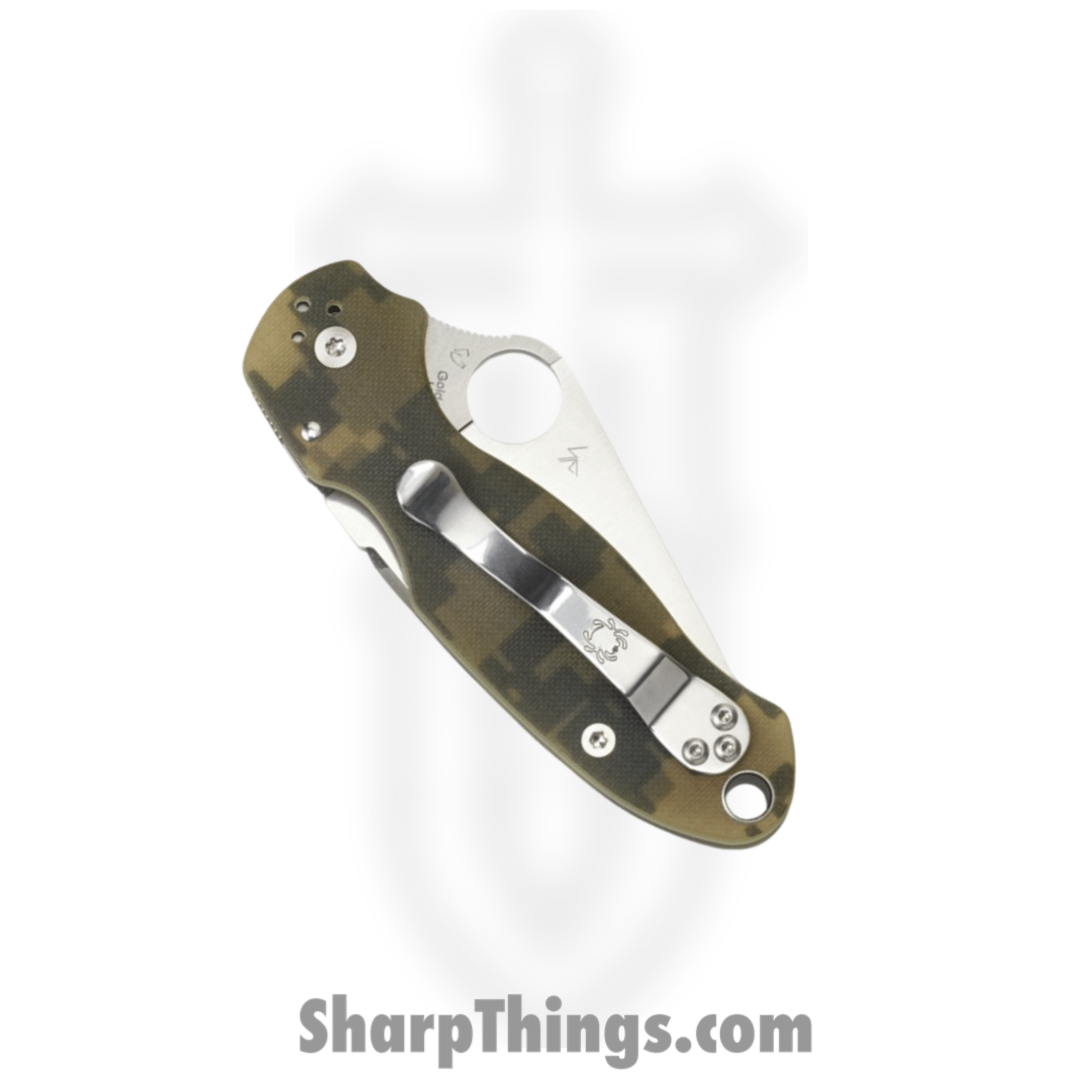 Spyderco - SC223GPCMO - Para 3 - Folding Knife - CPM S45VN Satin Spear Point - G10 - Digital Camo - Image 6