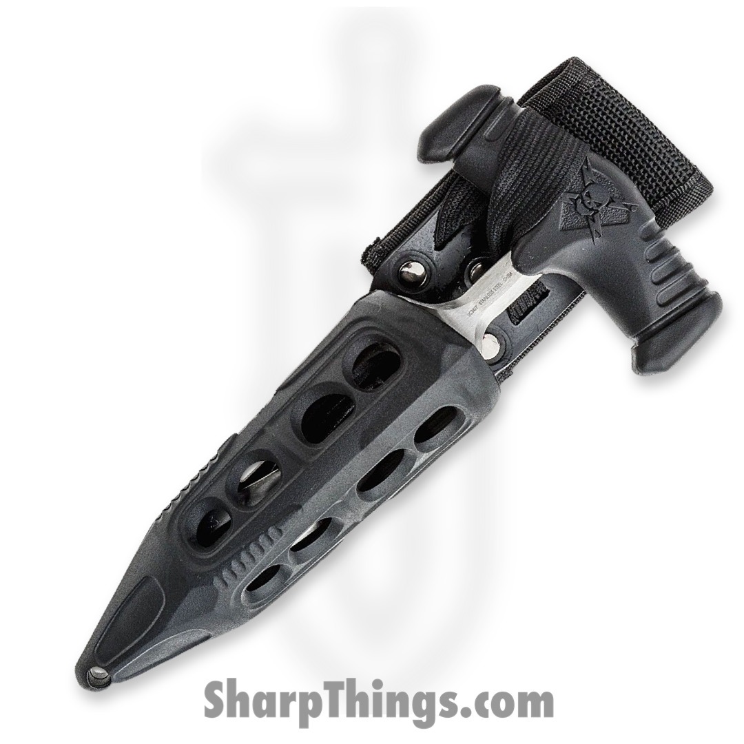 United Cutlery - UC3427 - M48 Cyclone Push Dagger - Fixed Blade Knife - 2Cr13 Black Satin Dagger - Thermoplastic Rubber - Black - Image 7