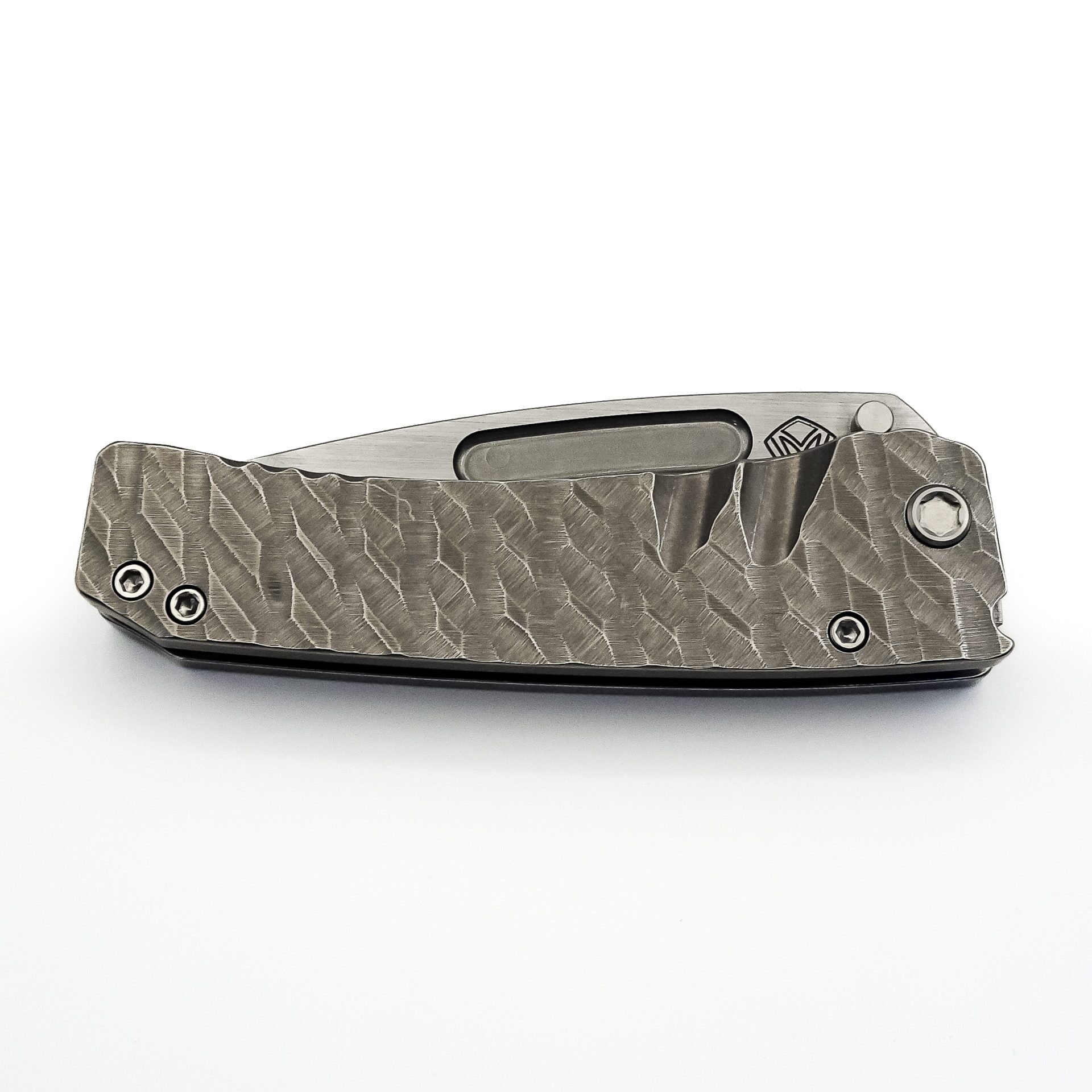 Medford Knife - MK033SSTD-01TM-TSCB-Q4 - Midi Marauder Drop Point - S35VN Titanium - Diamond Plate - Image 8