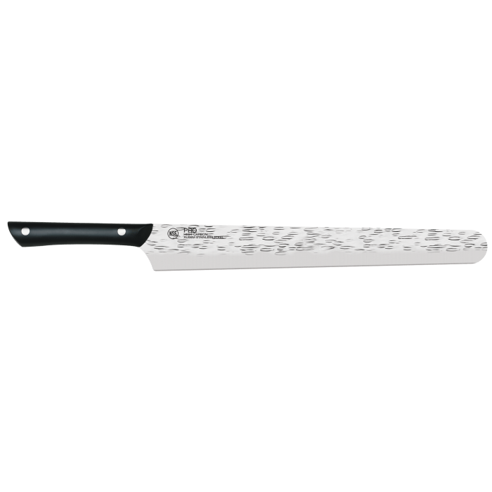Kai - HT7074 - Pro Slicing/Brisket 12" - Fixed Blade Knife - AUS-6 Hammered Drop Point - POM - Black - Image 11