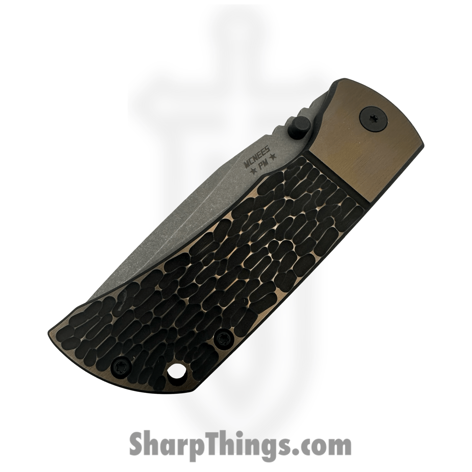 McNees - MAC23.5BJIGBLKBRZ - MAC 2 3.5 - Folding Knife - CPM MagnaCut Stonewash Drop Point - Titanium - Black Bronze - Image 3