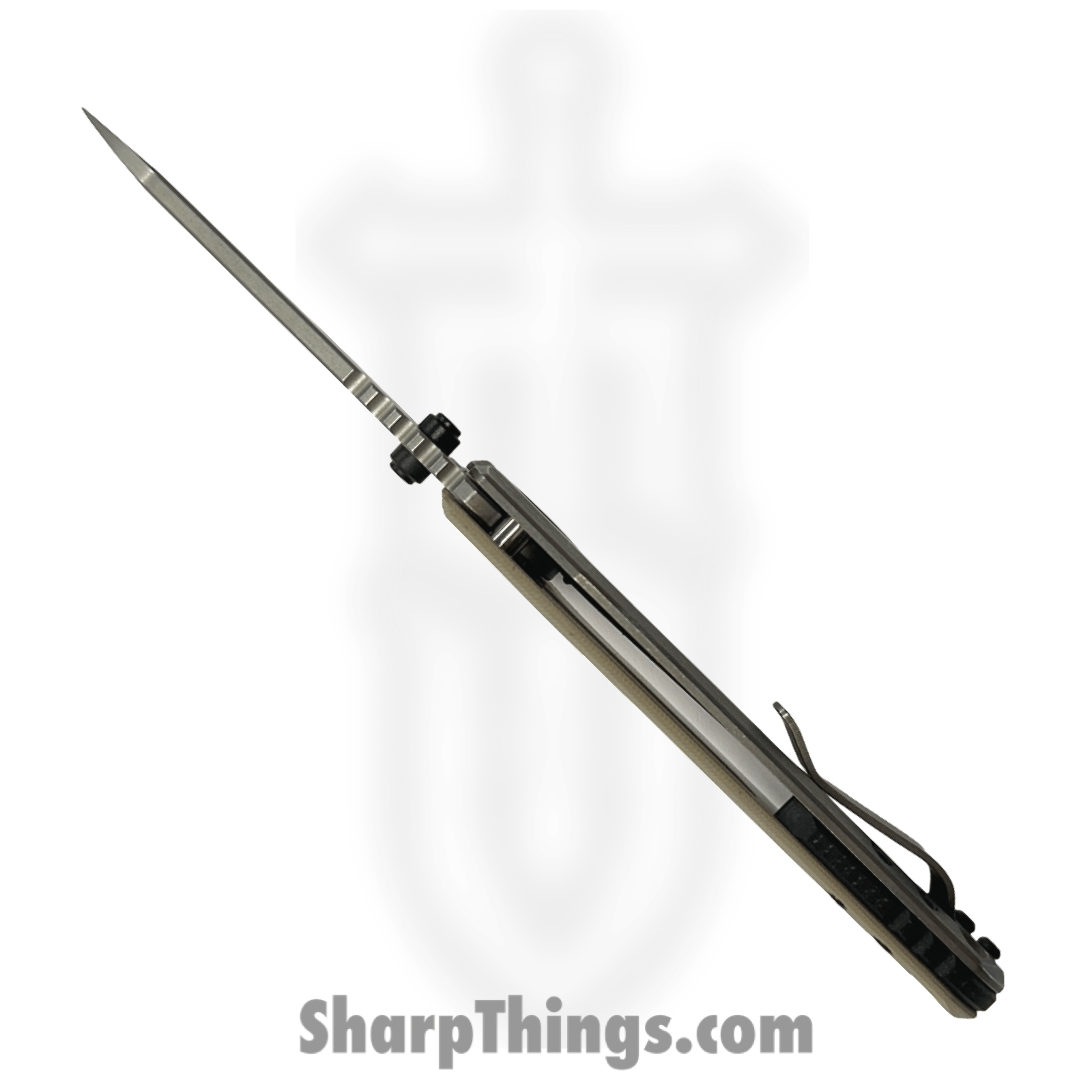 Millit Knives - OVSWG10BKTN - Overland Zirblast - Folding Knife - CPM S35VN Stonewash Sheepsfoot - G10 - Tan Black - Image 6