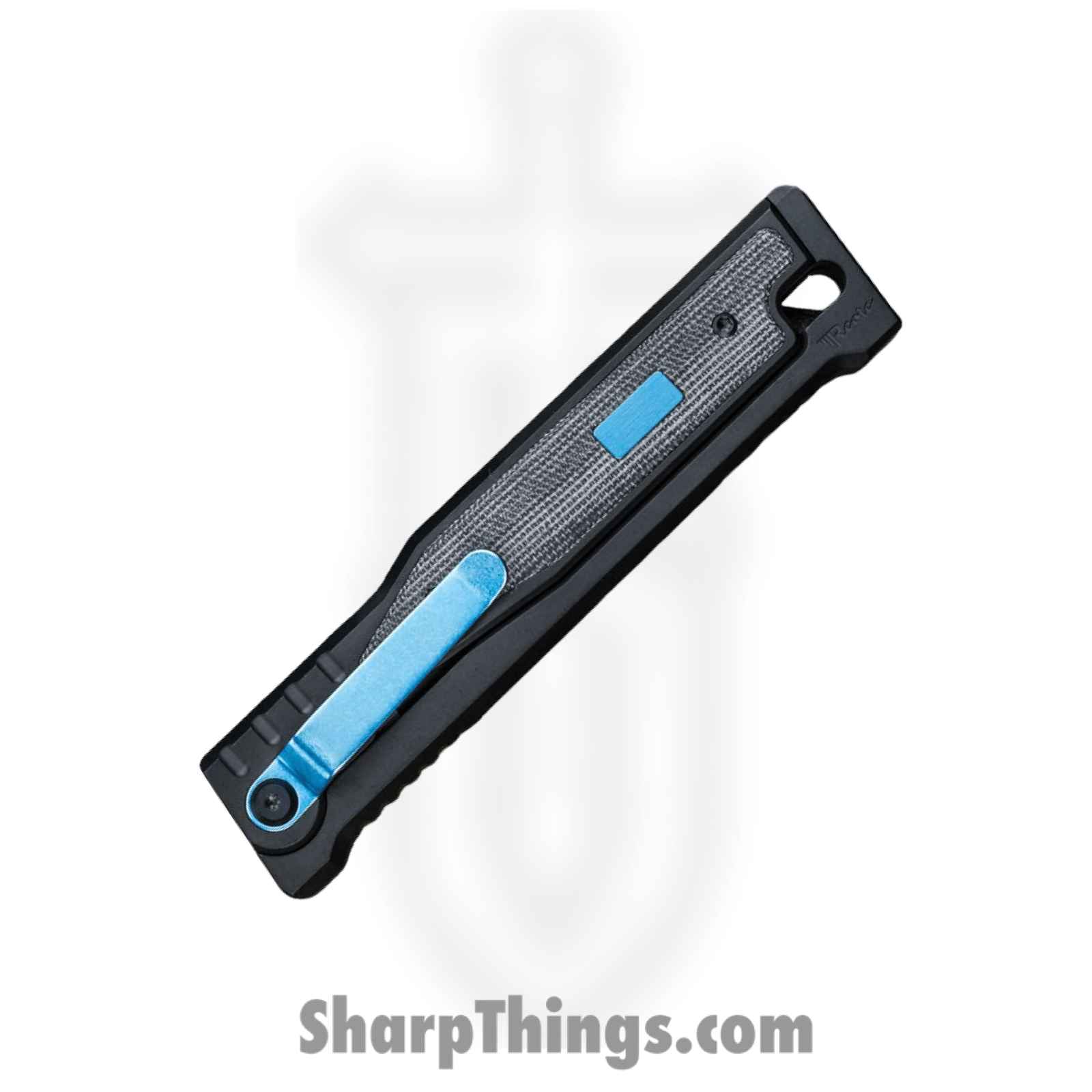 Reate Knives - EXO1232ELMI - EXO - Gravity Knife - ELMAX Coated Drop Point - Titanium Micarta - Black - Image 3